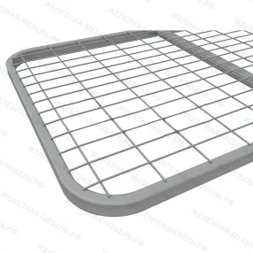 кровать двухъярусная детская «эконом» 1500х1900х800, закруглённое, сетка 100х60, 2 перемычки