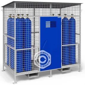 хранилище для 12 газовых баллонов сетчатое сварное хгс-02, настил пвл