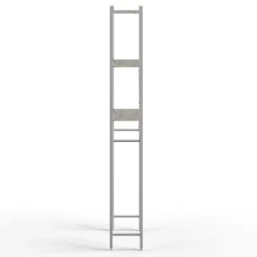 стеллаж для ванной комнаты gutta 1800х690х250 (3 полки) каркас серый, настил патина