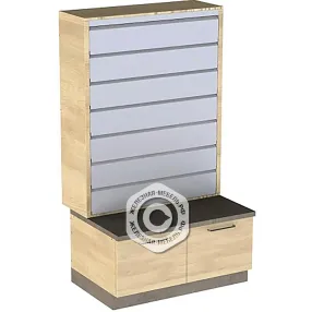 шкаф-накопитель сигаретный на 7 секций с тумбой и выдвижными полками