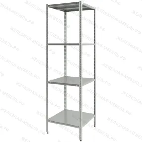 стеллаж полочный сплб «base» 2000х600х600 со сплошной полкой (цинк)
