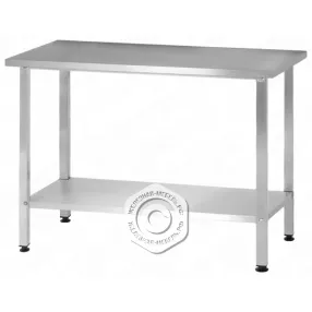 стол производственный спрн 860х800х700 «norma ral» (полка сплошная; ножка проф., тр. 40)