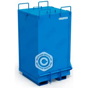 контейнер саморазгружающийся для производственных отходов кг-08-1500 с крышкой