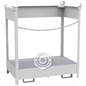 поддон для 2-х бочек штабелируемый пбш-02-01 (открытый)