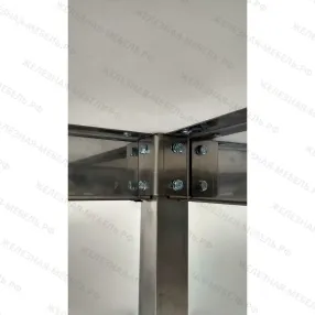 стол производственный спрп - 860х600х700 «profi inox» с полкой обвязкой (без борта)