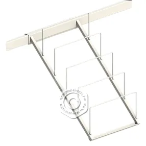 держатель для скейтбордов 550 мм на штангу 40х20