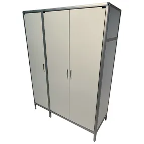 шкаф лабораторный для одежды стр мд-ал 108.05 (белый)