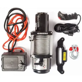 лебедка автомобильная tor 12 v p6000 (2720 кг/20 м)