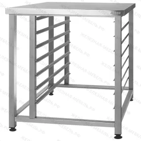 подставка для пароконвектомата пдпп 900х1000х900 «profi inox», 7 ур., 1 ряд - противни 600x400