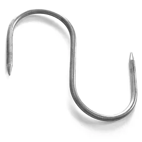 крюк для мяса, диаметр прутка 8 мм. длина 20 см, нерж.