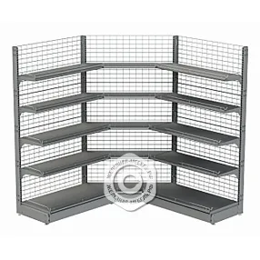 стеллаж торговый сетчатый угла внутреннего 25 серия