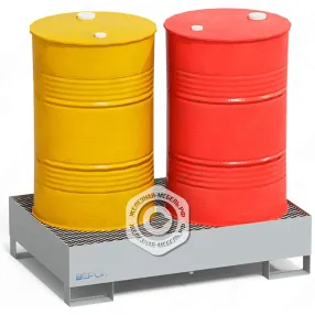 поддон для хранения 2-х бочек пдб-02п, настил пвл, ширина 1250