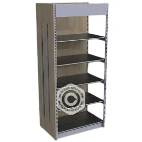 стеллаж алкогольный с торцом под бутылки 2350х1330х700 мм