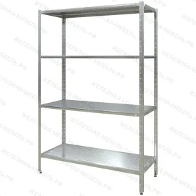 стеллаж полочный сплн «norma inox» 1800х1200х500 с перфорированной полкой (нерж.сталь)