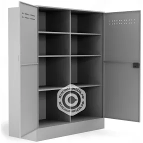 шкаф усиленный для хранения бронежилетов и касок брк-8 (2000х1565х650)