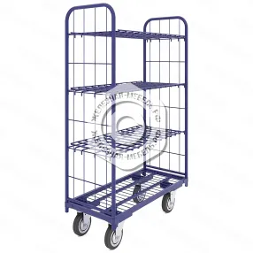 ролл контейнер 450х1020х1630 мм (платформа и 3 полки) без колес