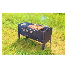 мангал разборный «жарим мясо» (310х500х295) с переносной сумкой