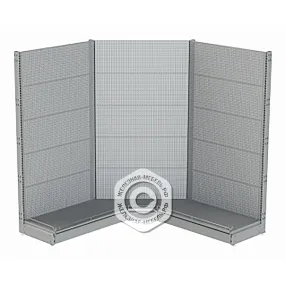 стеллаж торговый перфорированный угла внутреннего 25 серия