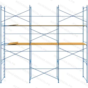 леса рамные строительные лрс-40 8х9 м (2 яруса с настилом)