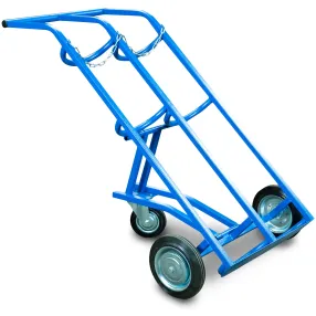 тележка для газовых баллонов tor гб-2, 2 баллона (250 пневмо колёса + 160 поворотное)