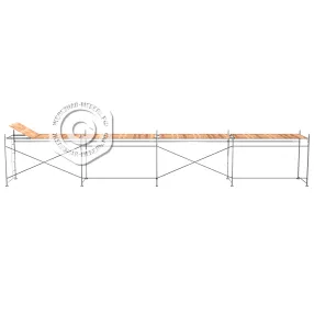 леса рамные строительные лрсп-д 30, 2х12 м (1 ярус под настил)