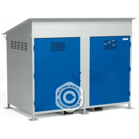 хранилище для пропановых баллонов сварное хгб-08с, с креплением для баллонов