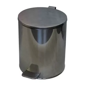 урна с педалью 15л (хром)
