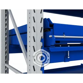 стеллаж с выкатными платформами s-heavy 1000/1300 (2 яруса хранения)