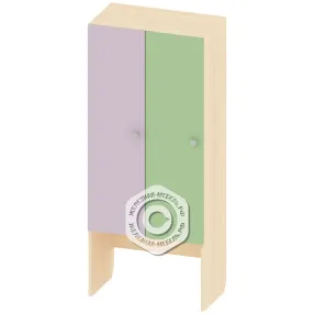 шкафчик детский для одежды 2 секции шк-ад-4-2