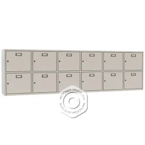 шкаф для касок 12 ячеек (2 секций по 6 ячеек)