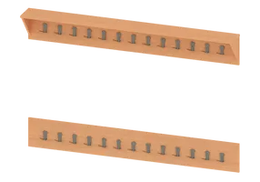вешалка настенная 1800 мм гр-шп-20-2