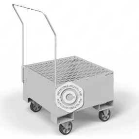 поддон для хранения бочки пдбк-01п, на колёсах, настил пвл