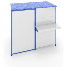 прилавок расчетный с откидной полкой 900х500+500х550