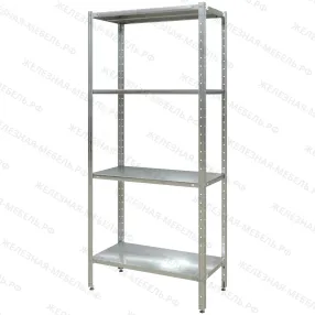 стеллаж полочный сплн «norma inox» 1800х800х400 со сплошной полкой (нерж.сталь)