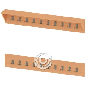 вешалка настенная 1500 мм гр-шп-20