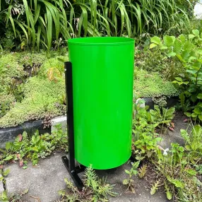 урна металлическая круглая (яркая зеленая)