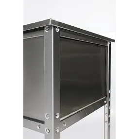 ванна моечная двухсекционная с бортом вмс-2/5-б-эн