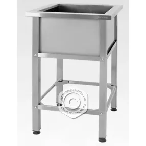 ванна моечная вмсн 530 (530х530х860) «norma inox», 1 м/о 430х430х300 (ножка проф., тр. 40х40)