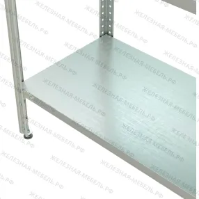 стеллаж полочный сплб «base» 1600х600х400 с перфорированной полкой (цинк)