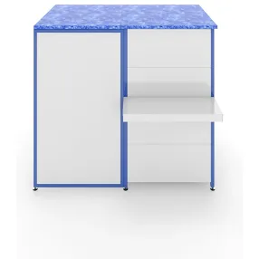 прилавок расчетный с откидной полкой 900х500+500х550