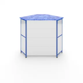 прилавок трапециевидный угол внешний 900х1100х600