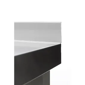 стол производственный с бортом со сплошной полкой сп-13/6-бп