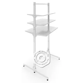 стеллаж торговый бонетный островной без стенок 25 серия