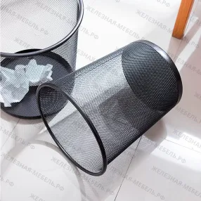 металлическая корзина для бумаг 10 л.