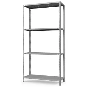 стеллаж металлический тс лайт 2000х700х300 (4 перфорированные полки)