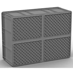 пластиковый ящик 800х600х320 (ес-8632) с усиленным дном арт. 12.314.92