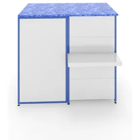 прилавок расчетный с откидной полкой 900х500+500х550