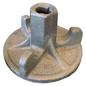 гайка литая оцинкованная трехрожковая диаметр 100/17 мм, упаковка 25 шт