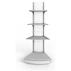 стеллаж торговый сетчатый угла внешнего 45 градусов