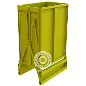 контейнер металлический с откидным дном кг м-314